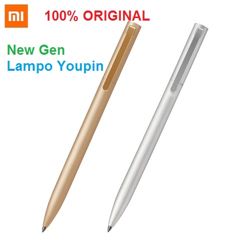 Pulpen XIAOMI Mi Aluminum Rollerball Pen atau Metal Signature Pen original Xiaomi Lampo YouPin