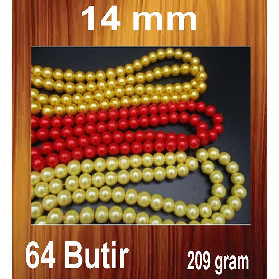 Mutiara Sintetis (Mutiara Berat) Uk 14-16mm Harga/String