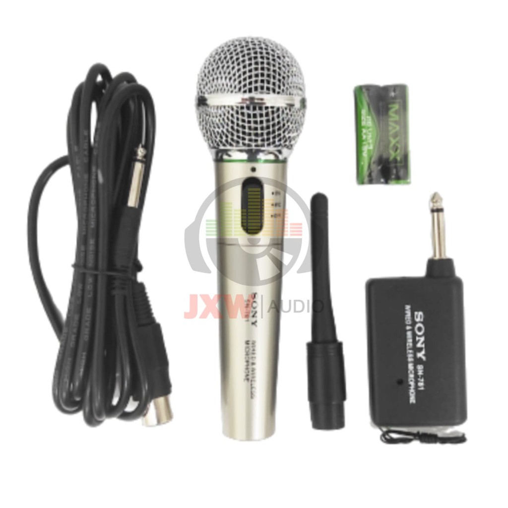 MIC SINGLE WIRELESS SONY SN 781 MURAH / MICROPHONE SINGLE WIRELESS SONY SN781 MURAH BAHAN BESI