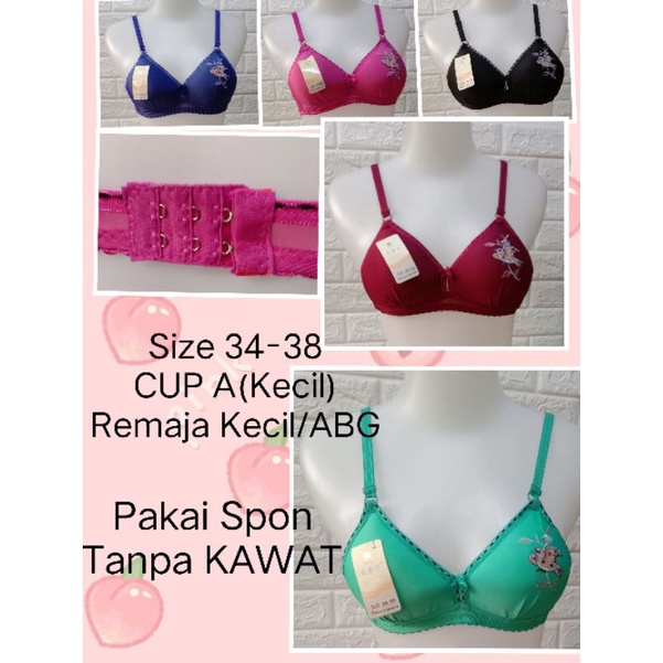 BH Hak 2  CUP(A )(Kecil) size 32-38 (268) BRA Pakai SPON   Tanpa KAWAT