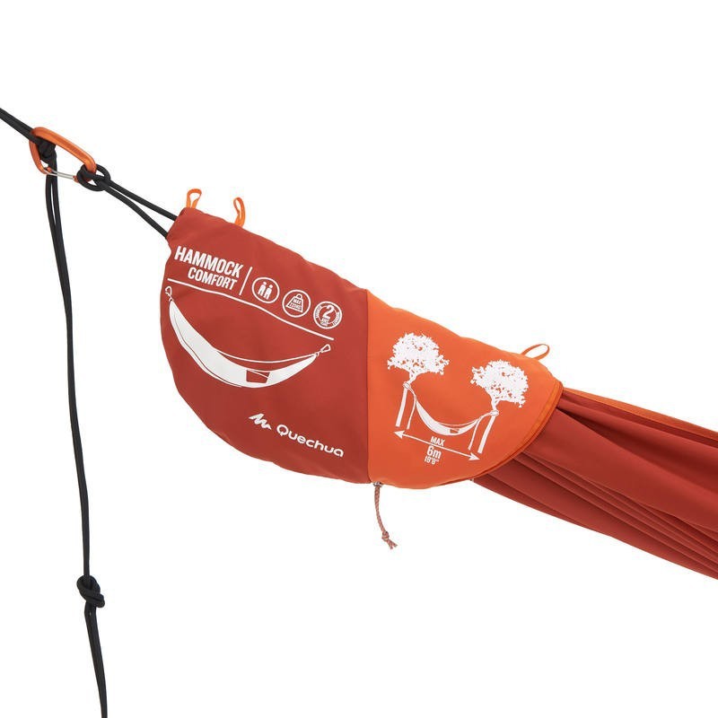 QUECHUA Comfort Hammock Tempat Tidur Gantung Camping Hiking 280x175cm Untuk 2 Orang