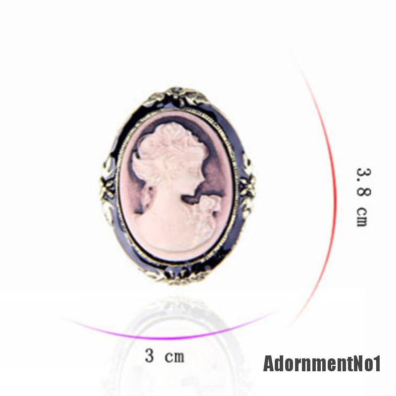 (Adornmentno1) Bros Cameo Antik Vintage Elegan Untuk Wanita