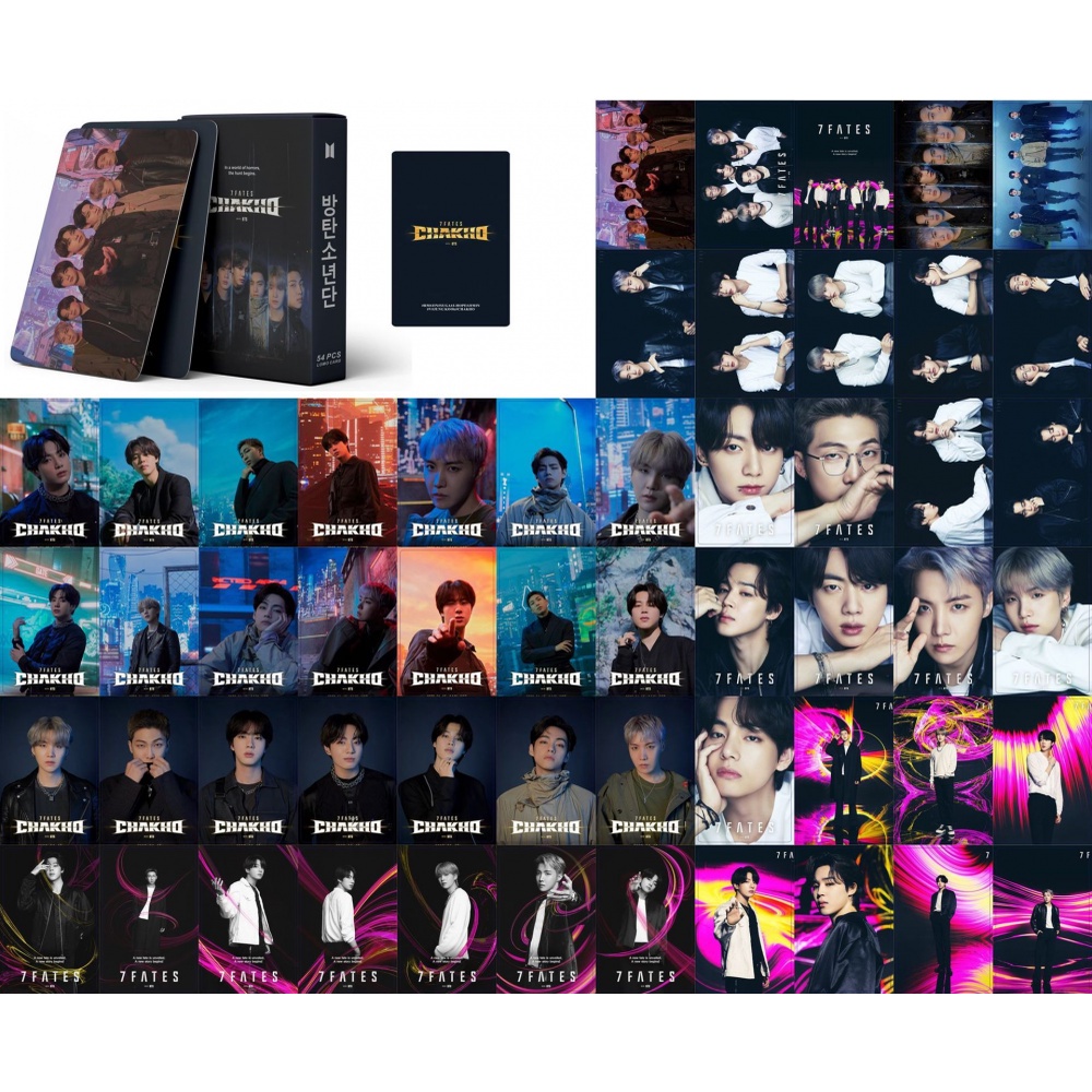 54pcs Kartu Foto Lomo Kpop BTS Album 2022 7FATES CHAKHO