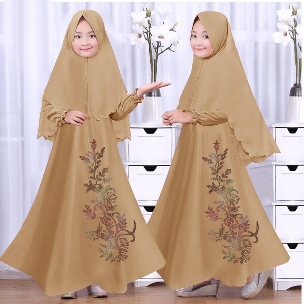 HOPYLOVY Gamis Anak Bunga Flower Kids