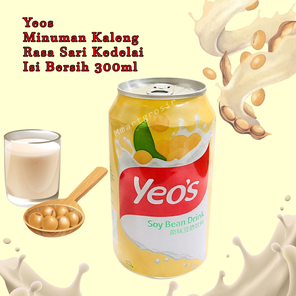 Yeos /Rasa sari kedelai / Minuman rasa sari kedelai/ Soya / 300ml