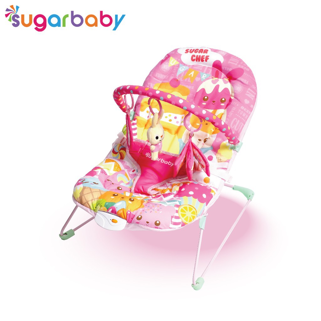 Sugar Baby Deluxe Musical Vibration Bouncer 1 Recline - Pilih Motif