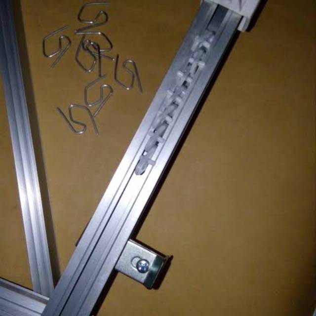 Besi gorden alumunium lengkap full set besi hordeng