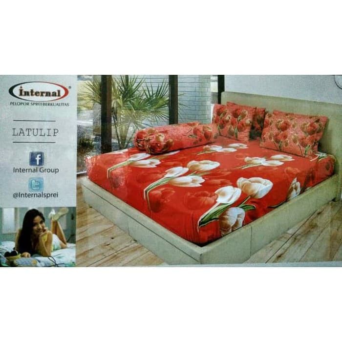 Ss Sprei Internal 180 Latulip 180X200 KING SIZE NO.1 MURAH ( SETARA MY LOVE )