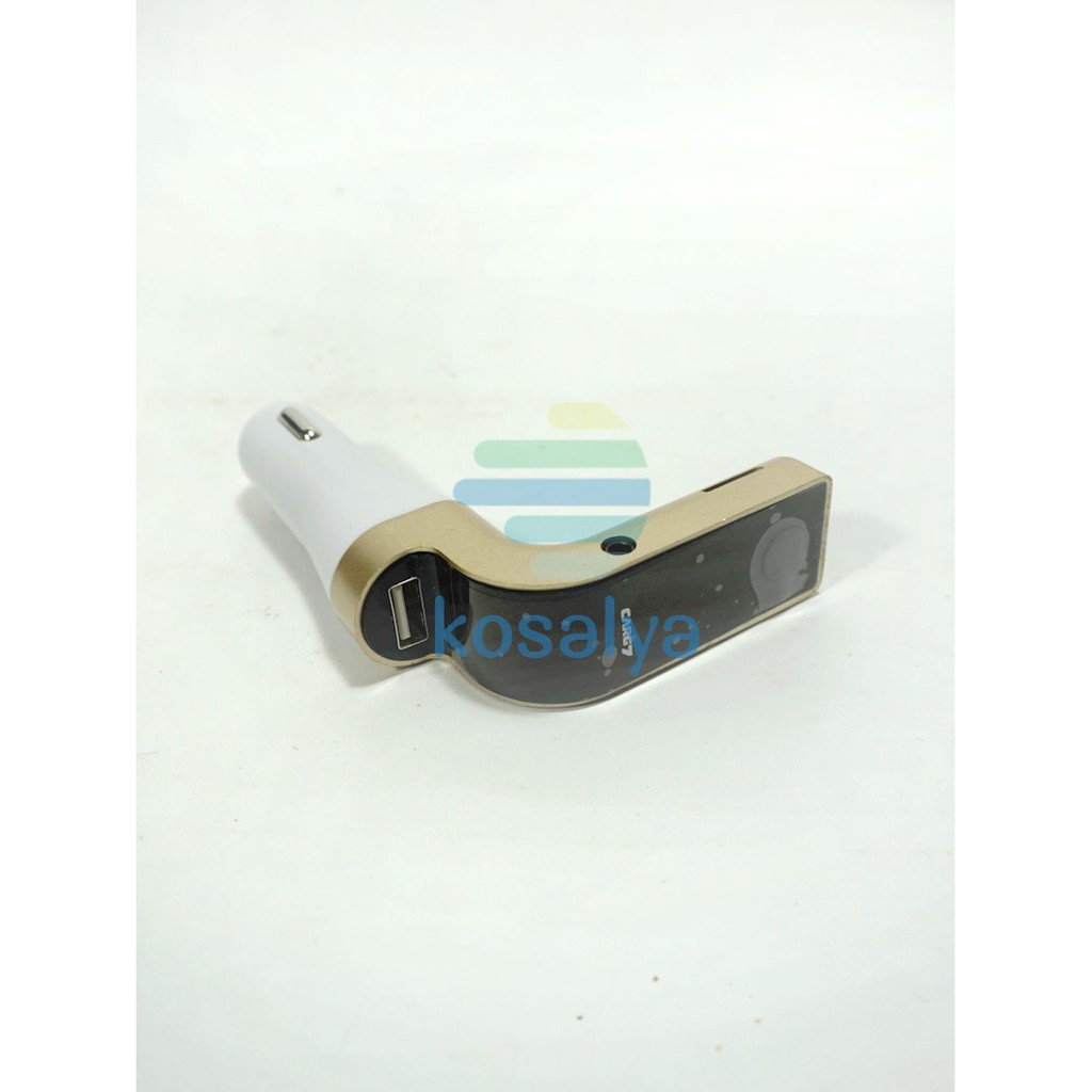 Bluetooth FM Transmitter Mobil Dan Charger Usb Mobil CARG7  Fm Modul