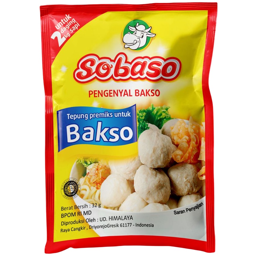 

Sobaso Pengenyal Bakso 32gr Tepung Premiks untuk Bakso