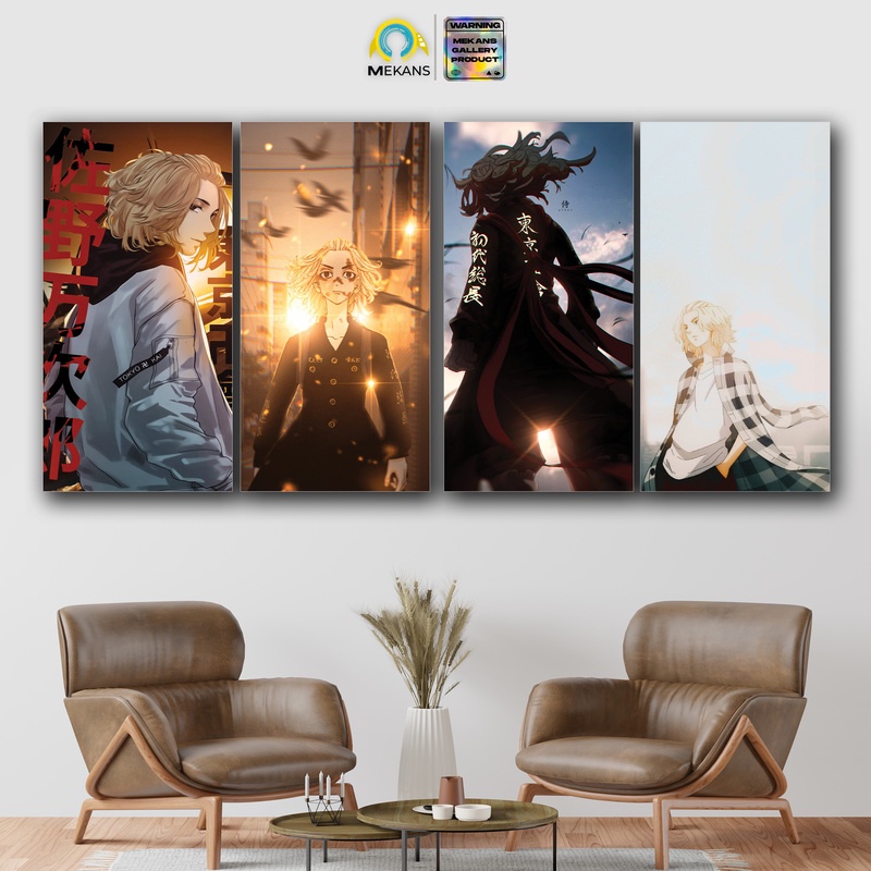 MEKANS ANIME TOKYO REVENGERS MIKEY 10x20 Poster Kayu Wall Decor