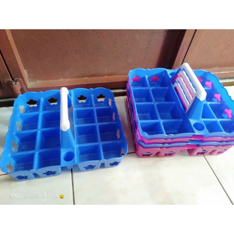 RAK AQUA PLASTIK 16 LUBANG/RAK AQUA PLASTIK MURAH/TEMPAT AQUA GELAS TENTENG