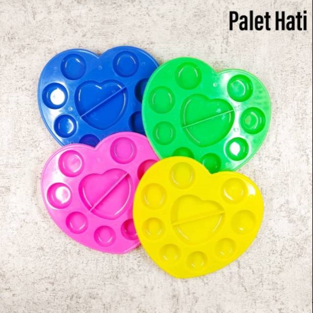 

Palet Lukis Plastik Bentuk Love