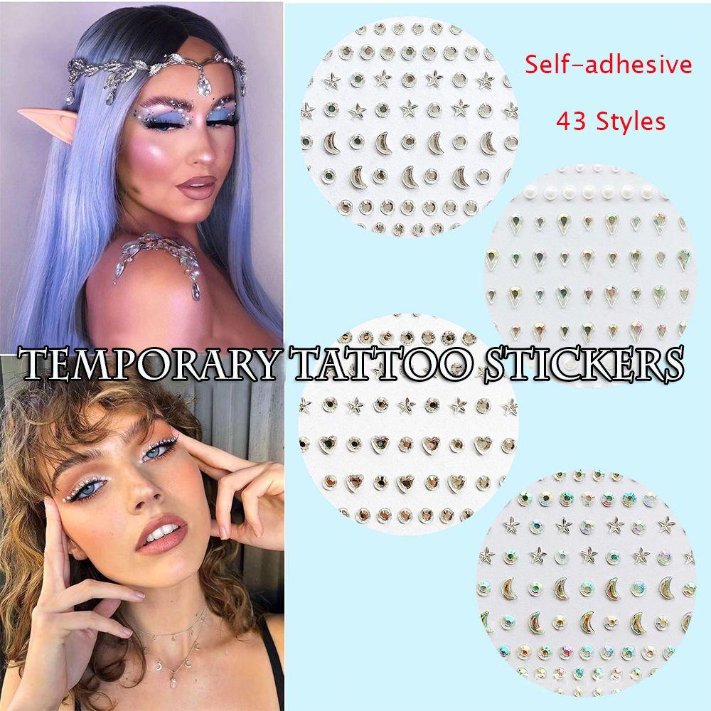 Temporary Diamond Face Sticker Eyes Makeup New Jewelry 43 Style