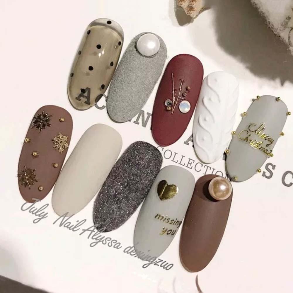 Mxbeauty Perhiasan Nail Art Kualitas Tinggi Manik-Manik Baja Mewah DIY Nail Art Desgin