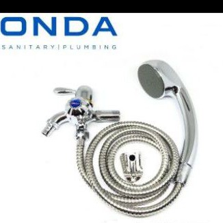 Hand shower niken free kran cabang onda set/shower mandi kran double onda promo murah shower mandi