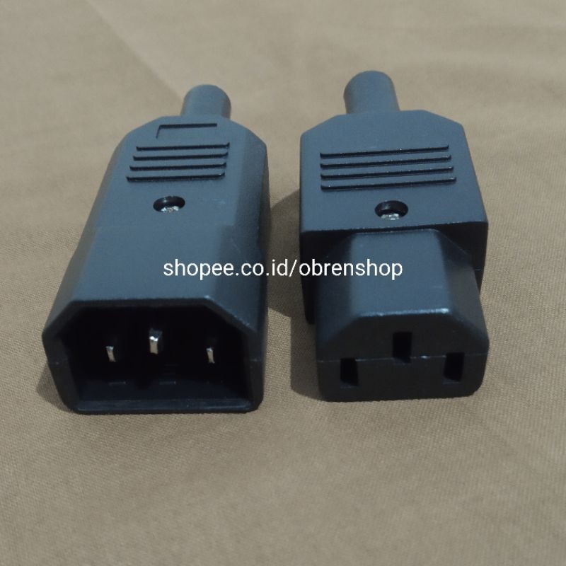 IEC C14 Male to C13 Female Socket Power Connector 1 Set