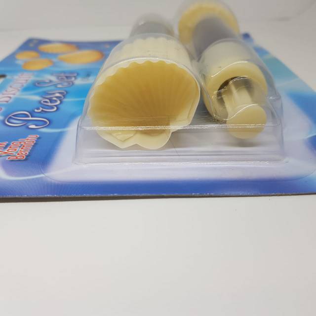 2 pc cetakan nastar kerang tekan press dorong semprit plunger kue kering biskuit 182 biscuit pump