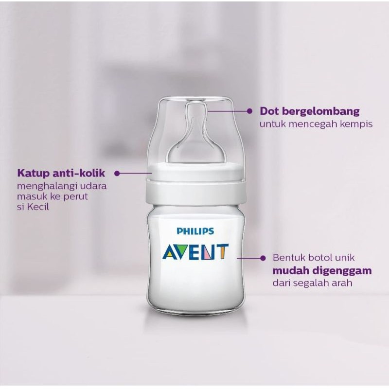 Original Nipple Avent Classic, Dot botol susu Classic Philip Avent