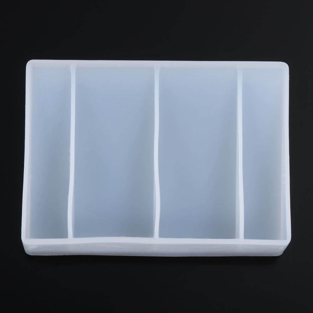 Solighter Bingkai Foto Resin Cetakan Tray Dekorasi Rumah Hadiah DIY Alat Kerajinan Tangan Silikon Phot Frame Mold DIY