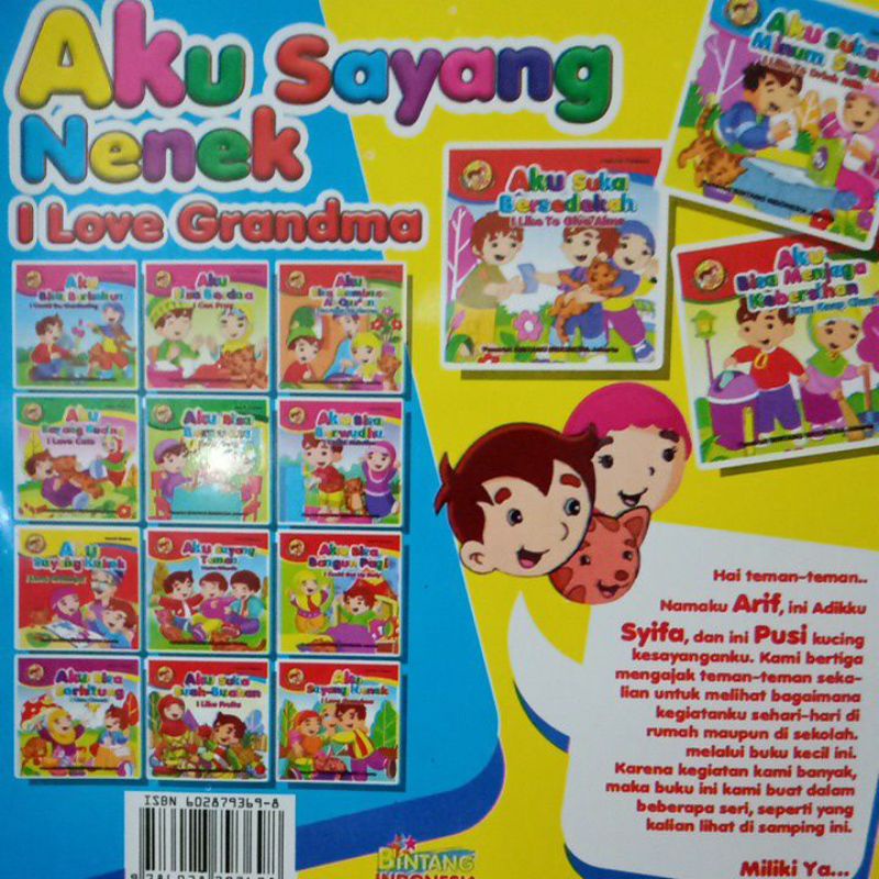 Buku Cerita Aku Sayang Nenek / full colour