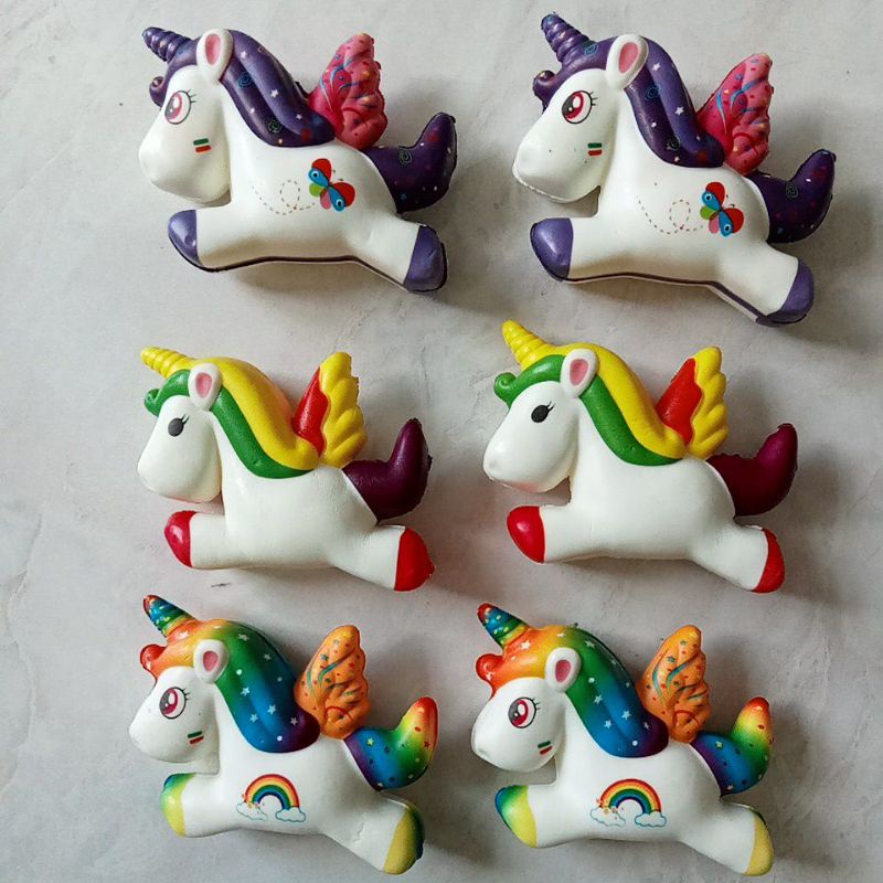 Mainan Skuisi Squishy Squishi Sekuisi Unicorn Slow Banget Slowly