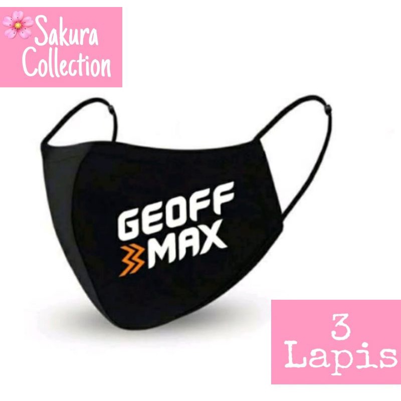 Masker Kain 3 Lapis GEOFFMAX GMX / Scuba Anak Dewasa / Earloop