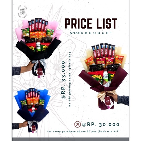 BUKET SNACK/ SNACK BUKET MAKANAN/ SNACK BUKET Sidang, wisuda, anniversarry, ulang tahun (Ukuran medi