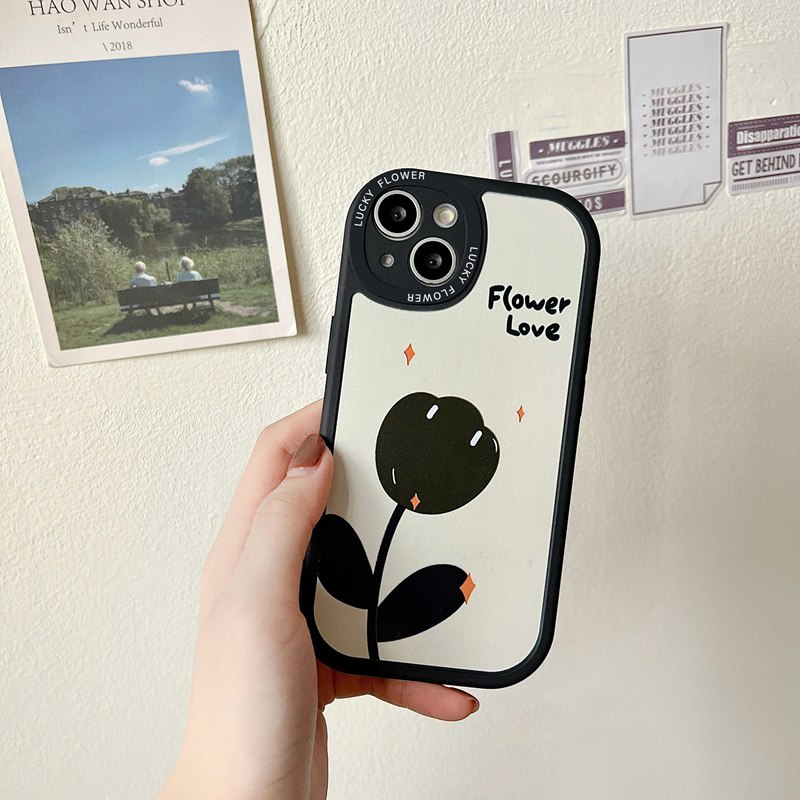 Soft Case Pelindung Kamera Desain Bunga Tulip Untuk OPPO A3S Reno 4F 5F 6 7Z Realme C1 5S 5i C3 C11 C20 C20A 7i C17 C15 C12 C25S C21Y C35 Nz 20a 50A 30A 50o