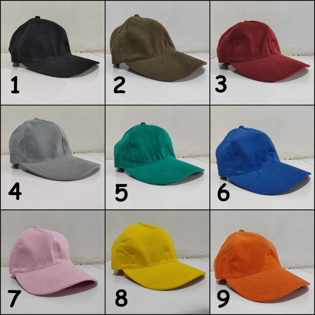 Topi polos baseball rafel lembut polos allsize dewasa TP-RAFEL