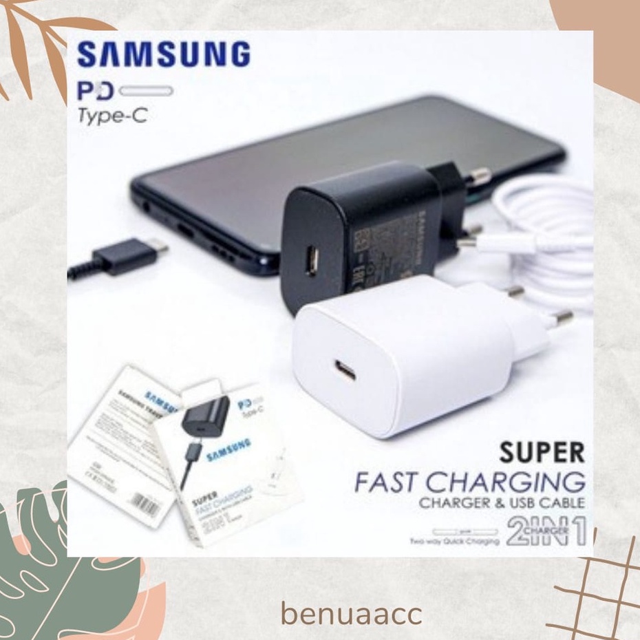 (ba) Tc Charger Samsung Note 10 Ori 100% PD Type C SUPER FAST CHARGING