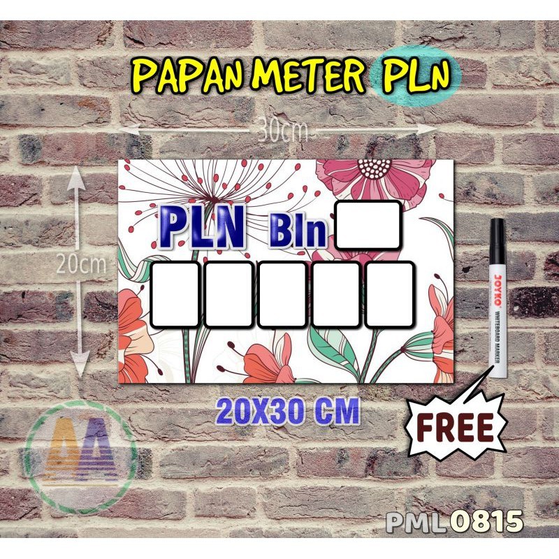 

Papan Meter Listrik PLN PAM motif Unik - Flower 15 - Toko2A