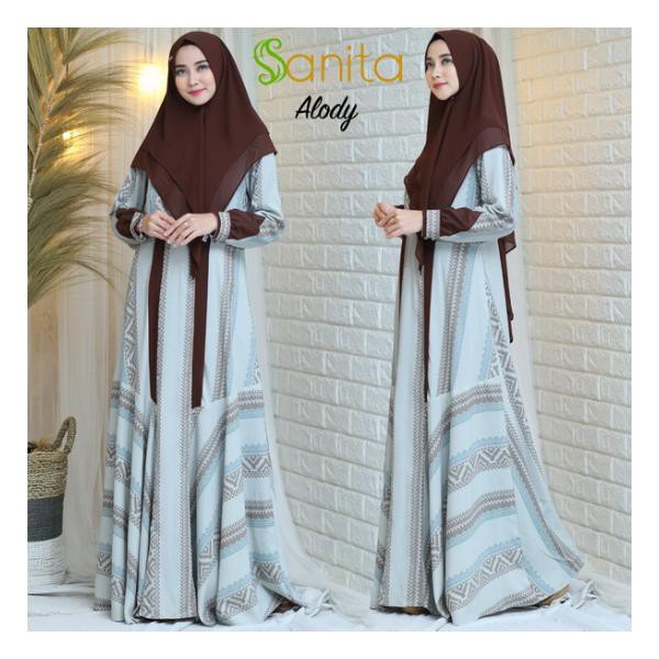 ALODY L set gamis syari by SANITA