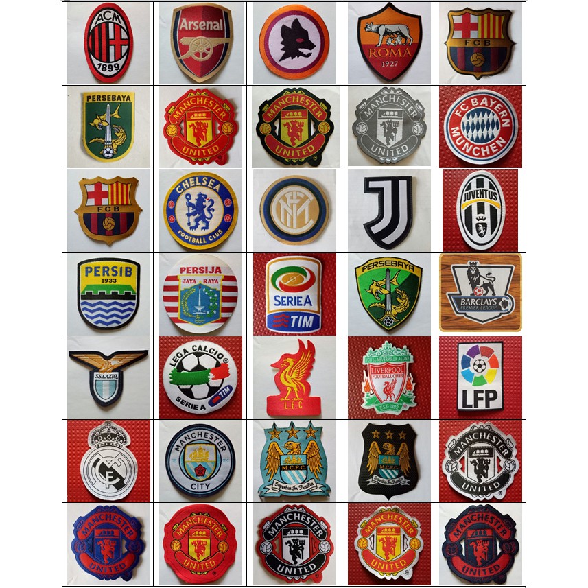 Logo Patch Woven Emblem Club Bola satuan Shopee Logo Patch Woven Emblem Club Bola satuan Shopee