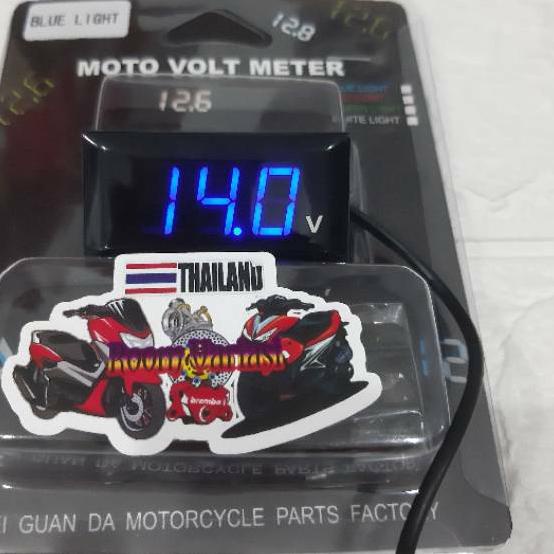 ☏ VOLT METER RIZOMA - VOLT METER AKI - PENGUKUR DAYA AKI - VOLT METER 12 VOLT ✾