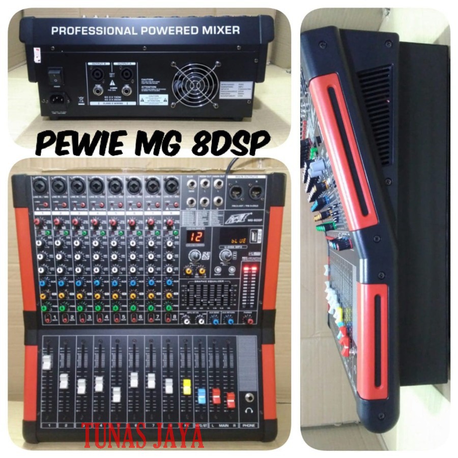 Power Mixer PEWIE MG 8 DSP 8 Channel Original