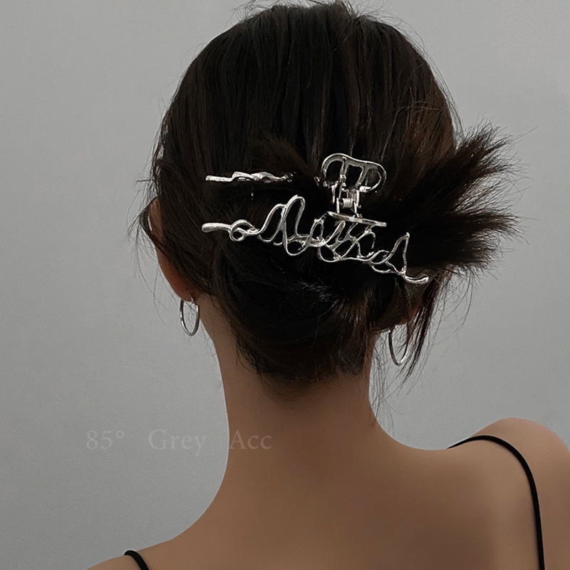 Personality Irregular Metal Liquid Shaped Hairpin Female Shaped Hairpin Korean fashion Hair Accessories