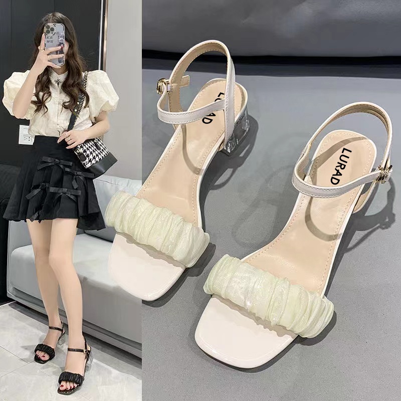 Sepatu Wanita Hells Tahu Sepatu Sandal Cewek Pelajar Kerja Hells Kaca Bagus Fashionabel Kekinian Nyaman Dipakai