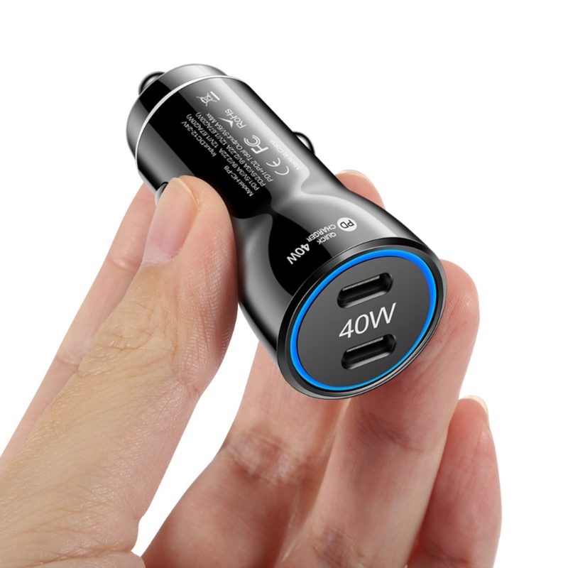 Zzz Adapter Charger Dual Port PD + PD Fast Charging Untuk Mobil