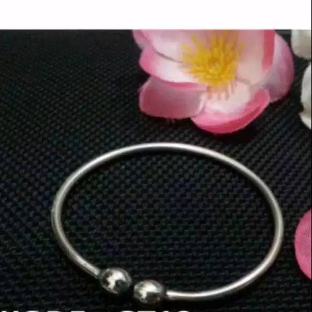 Gelang Bayi SAWAN anti kejang Gelang KESEHATAN Baja Putih Stainles Steel Anti Karat Selamanya