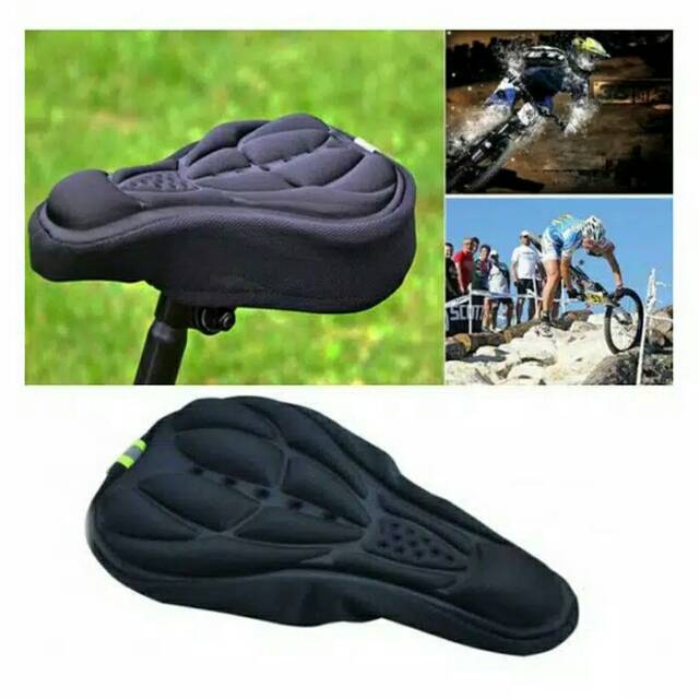 Sarung Bantal Sepeda / Jok Cover Sadel Sepeda Empuk Bike 3D Gel Pad Saddle Skotlet Reflektif