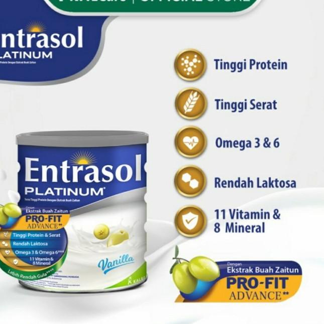 

★ ENTRASOL PLATINUM VANILA COKLAT 400GR - PLATINUM VANILA ➳