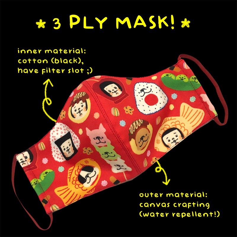 Masker Cing & Friends Nihon no Keishoku