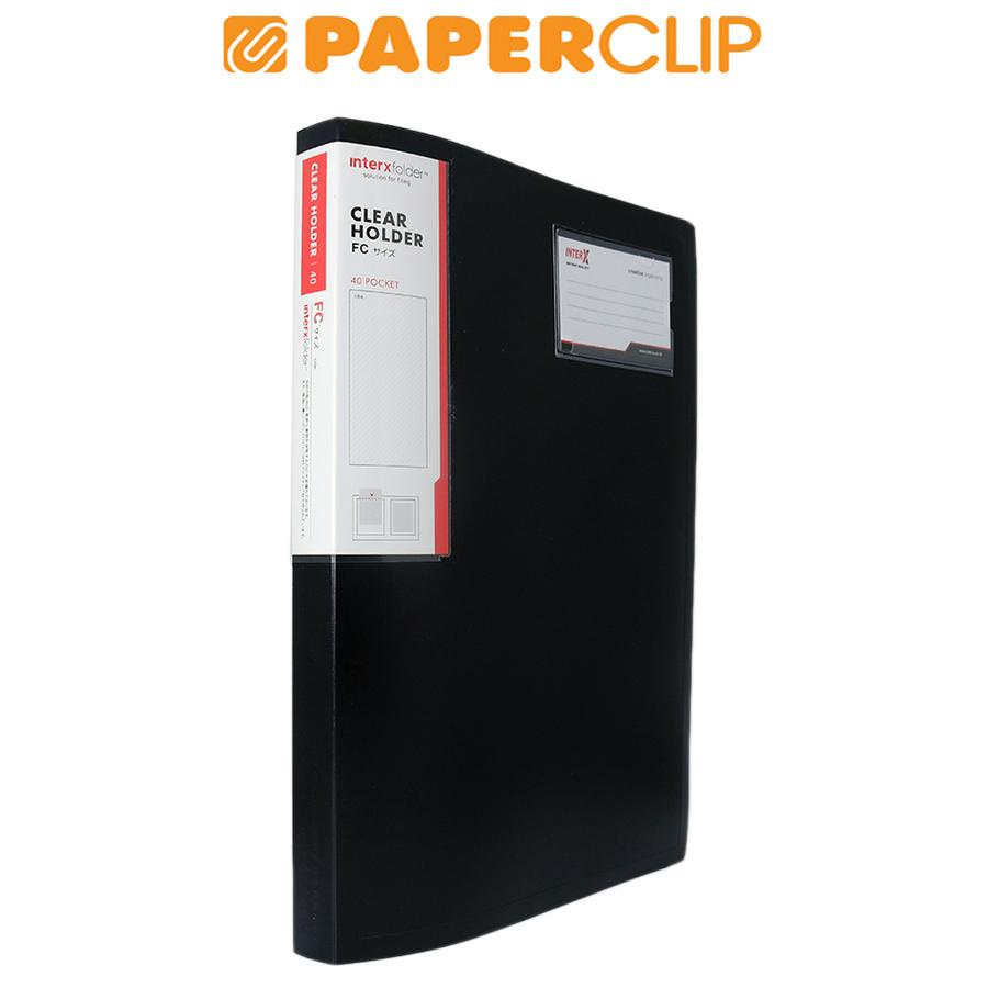 

CLEAR HOLDER INTERX CHX140F FC ISI 40 BLACK