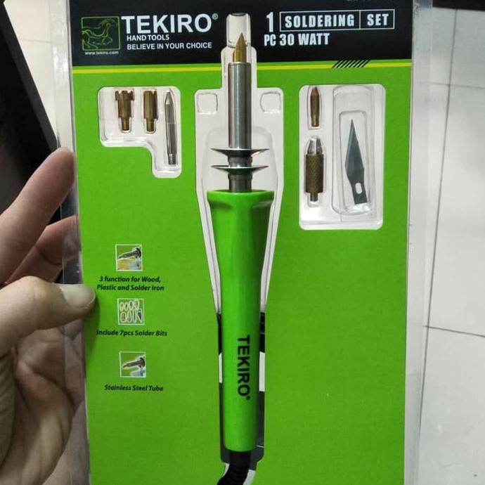 Solder listrik tekiro multifungsi 30 watt mata solder tekiro 30 watt multi