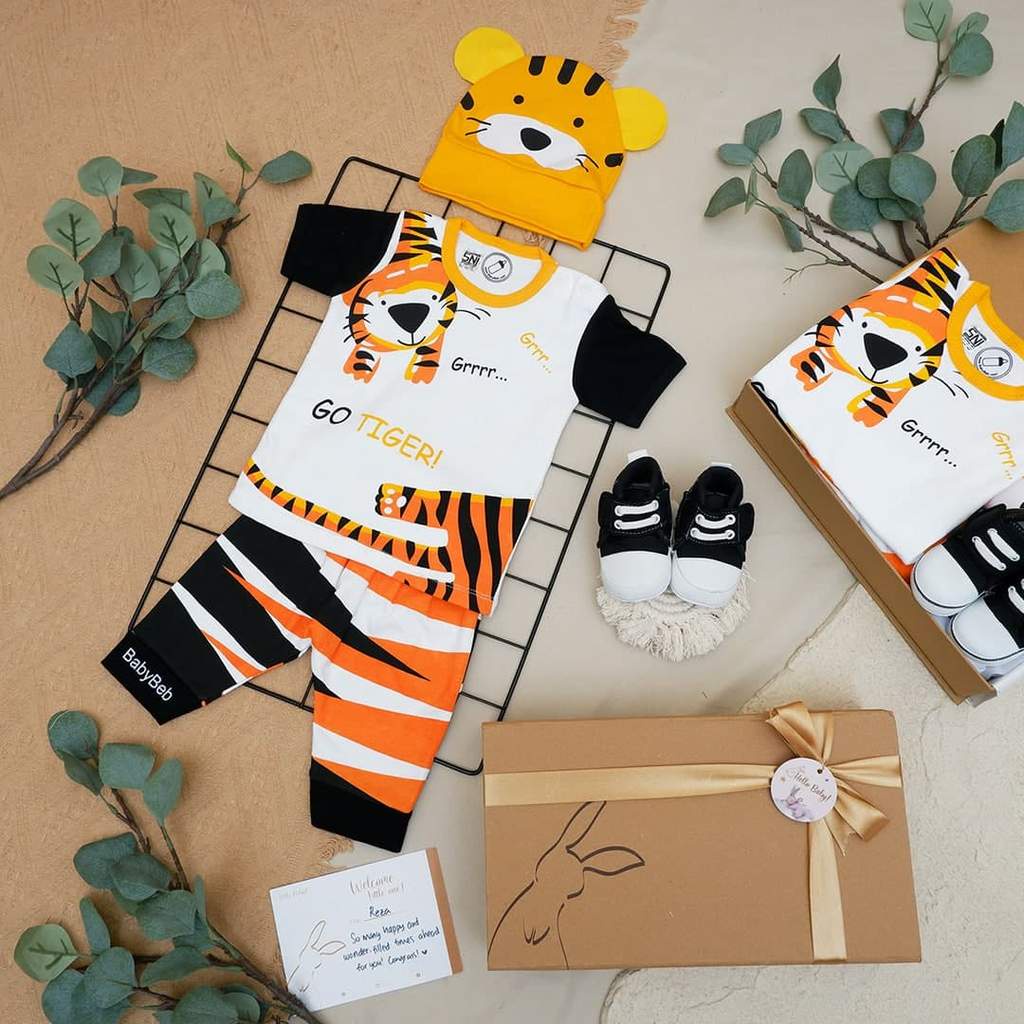 LIO036 Boys Baby Hampers 0-12 months/ Hampers bayi newborn/ Kado bayi/ baby boys gift set-Dolittle Black