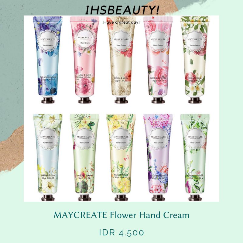 MAYCREATE Flower Hand Cream Original 1pcs