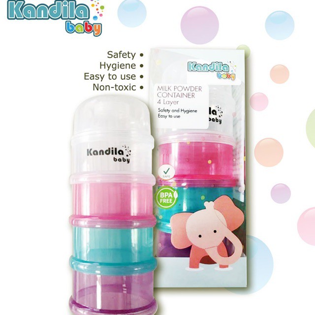 KANDILA BABY MILK POWDER CLEAR CASE 4 LAYER KDL010-1