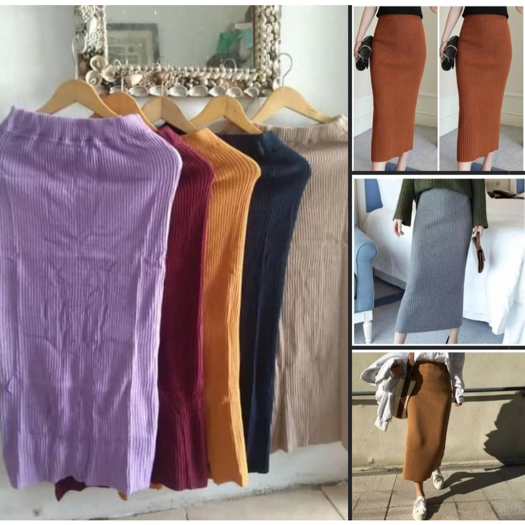 Rok span knitted,rok rajut span,rok rajut