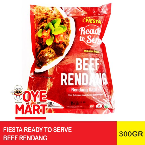 FIESTA READY TO SERVE BEEF RENDANG 300GR / RENDANG SAPI
